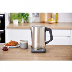 Fierbator electric Ninja KT201EU, 3000W, 1.7L, Fierbere rapida, Mentine temperatura, Setari inteligente, Iluminare, Inox