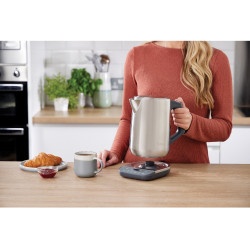 Електрическа кана с терморегулатор Ninja KT201EU, 3000W, 1.7l, Кипване за 50 секунди, Интелигентни настройки, Инокс