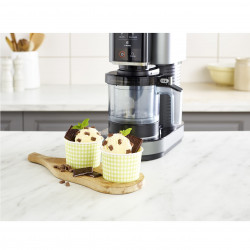 Машина за сладолед Ninja NC300EU, 800W, 7 програми, Капацитет чашки за сладолед 473 мл, Черен