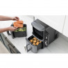 Ninja SL400EU Double Hot Air Fryer, 2470W, 9.5 L, 2 baskets, 6 programs, Max Crisp, Sync and Match functions, Gray