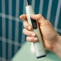 Beurer SC 50 Electric Sonic Toothbrush, 80,000 rpm, 5 modes, timer, 22-day battery life, LED display, Type-C + magnetic charging plate, Green