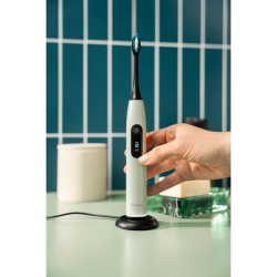 Periuta de dinti electrica sonica Beurer SC 50, 80000 rpm, 5 moduri, Timer, Autonomie 22 zile, Afisaj LED, Tip-C + Placa magnetica, Verde