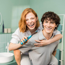 Beurer SC 50 Electric Sonic Toothbrush, 80,000 rpm, 5 modes, timer, 22-day battery life, LED display, Type-C + magnetic charging plate, Blue