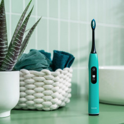 Beurer SC 50 Electric Sonic Toothbrush, 80,000 rpm, 5 modes, timer, 22-day battery life, LED display, Type-C + magnetic charging plate, Blue