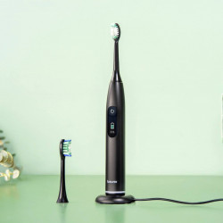 Beurer SC 50 Electric Sonic Toothbrush, 80,000 rpm, 5 modes, timer, 22-day battery life, LED display, Type-C + magnetic charging plate, Black