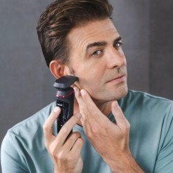 Beurer MN8X Electric Shaver, 60 min, Magnetic Charging, 360° Head, Fast Charging, LED, Wet/Dry, USB-C, Black