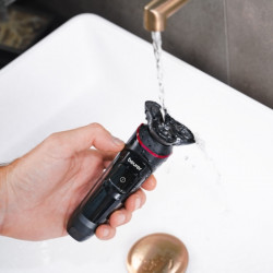 Beurer MN8X Electric Shaver, 60 min, Magnetic Charging, 360° Head, Fast Charging, LED, Wet/Dry, USB-C, Black