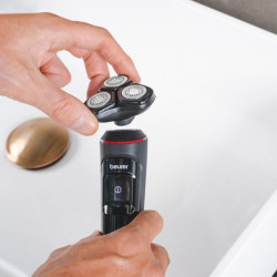 Beurer MN8X Electric Shaver, 60 min, Magnetic Charging, 360° Head, Fast Charging, LED, Wet/Dry, USB-C, Black