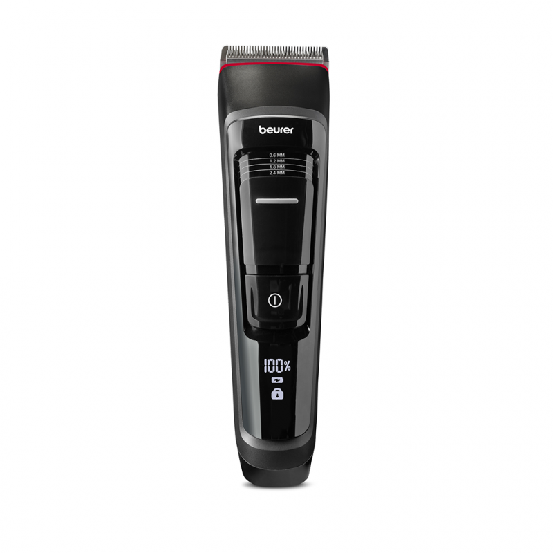 Beurer MN5X Hair Clipper, Up to 4.5 hours, 7 attachments, LED, Stainless steel, Indicators, Black