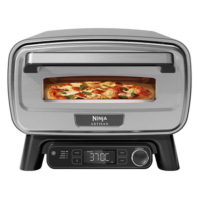 Cuptor electric pentru exterior Ninja Artisan MO201, 1760W, 30x30 cm, 5 funcții, 5 setări pizza, 32-370C, Gri