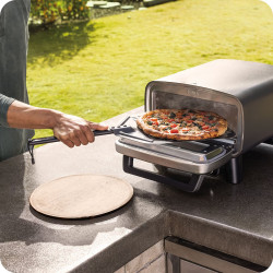 Cuptor electric pentru exterior Ninja Artisan MO201, 1760W, 30x30 cm, 5 funcții, 5 setări pizza, 32-370C, Gri