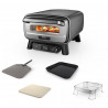 Cuptor electric pentru exterior Ninja Artisan MO201, 1760W, 30x30 cm, 5 funcții, 5 setări pizza, 32-370C, Gri