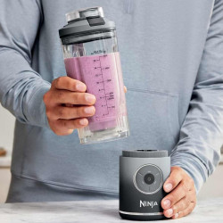 Ninja Blast Max BC251EUGY Portable Blender, 14.4W, 11.1V, 570 ml, 19,000 rpm, Ice Crushing, Up to 25 Cycles, BPA-Free, Gray
