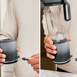 Φορητό μπλέντερ Ninja Blast Max BC251EUGY, 14.4W, 11.1V, 570 ml, 19000 rpm, θρυμματισμός πάγου, έως 25 κύκλοι, χωρίς BPA, γκρι