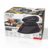 Adler AD 5049 Travel Steam Iron, 420W, 30 ml, Ceramic Soleplate, Steam and Dry Ironing, Black/Purple