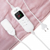 Adler AD 7443 Electric Blanket, 120W, 160x180 cm, LCD controller, Overheating protection, 7 settings, Timer, Pink