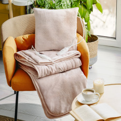 Adler AD 7443 Electric Blanket, 120W, 160x180 cm, LCD controller, Overheating protection, 7 settings, Timer, Pink