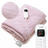 Adler AD 7443 Electric Blanket, 120W, 160x180 cm, LCD controller, Overheating protection, 7 settings, Timer, Pink