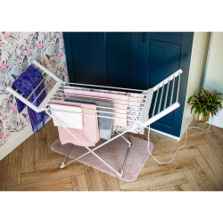 Uscator de rufe electric Adler AD 7821, 220W, 18 elemente, IP22, Alb