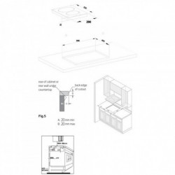 Вграден керамичен плот Crown VCPK32.C