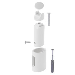 Adler AD 7824 Bathroom Heater, 600W, 13 heating elements, LED control panel, Energy-saving mode, IP24, White