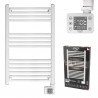 Adler AD 7824 Bathroom Heater, 600W, 13 heating elements, LED control panel, Energy-saving mode, IP24, White