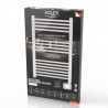 Adler AD 7824 Bathroom Heater, 600W, 13 heating elements, LED control panel, Energy-saving mode, IP24, White