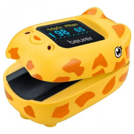 Beurer PO 13 Children's Pulse Oximeter, SPO2, Pulse, TFT, Auto-Off, 2xAAA, CE, IP22, Yellow