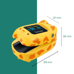 Pulzoximéter gyermekek számára Beurer PO 13, SPO2, Pulzus, TFT, Auto-off, 2xAAA, CE, IP22, Sárga