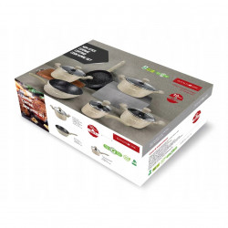 Edénykészlet Royalty Line FD10, 10 db, öntött alumínium, Greblon márvány bevonat, indukciós, bézs színű