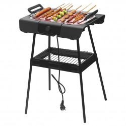 Ηλεκτρική ψησταριά Royalty Line RL-SBGT2000, 2000W, 38x28 cm, Αναδιπλούμενη βάση, 200C, Θερμοστάτης, Δίσκος αποστράγγισης, Μαύρο