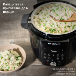 Мултикукър Instant Pot Plus WiFi, 1000W, 5.7 л, 9 програми, WiFi управление, LCD дисплей, Неръждаема стомана, Черен