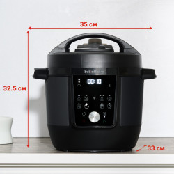 Multicooker Instant Pot Plus 60 Wi-Fi, 1000W, 5.7 L, 9 programe, Wi-Fi, Ecran LCD, Otel inoxidabil, Negru