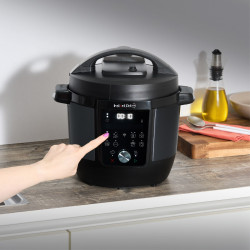 Мултикукър Instant Pot Plus WiFi, 1000W, 5.7 л, 9 програми, WiFi управление, LCD дисплей, Неръждаема стомана, Черен