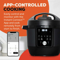 Instant Pot Plus 60 WiFi, 1000W, 5,7 l, 9 προγράμματα, έλεγχος WiFi, οθόνη LCD, Ανοξείδωτο, Μαύρο