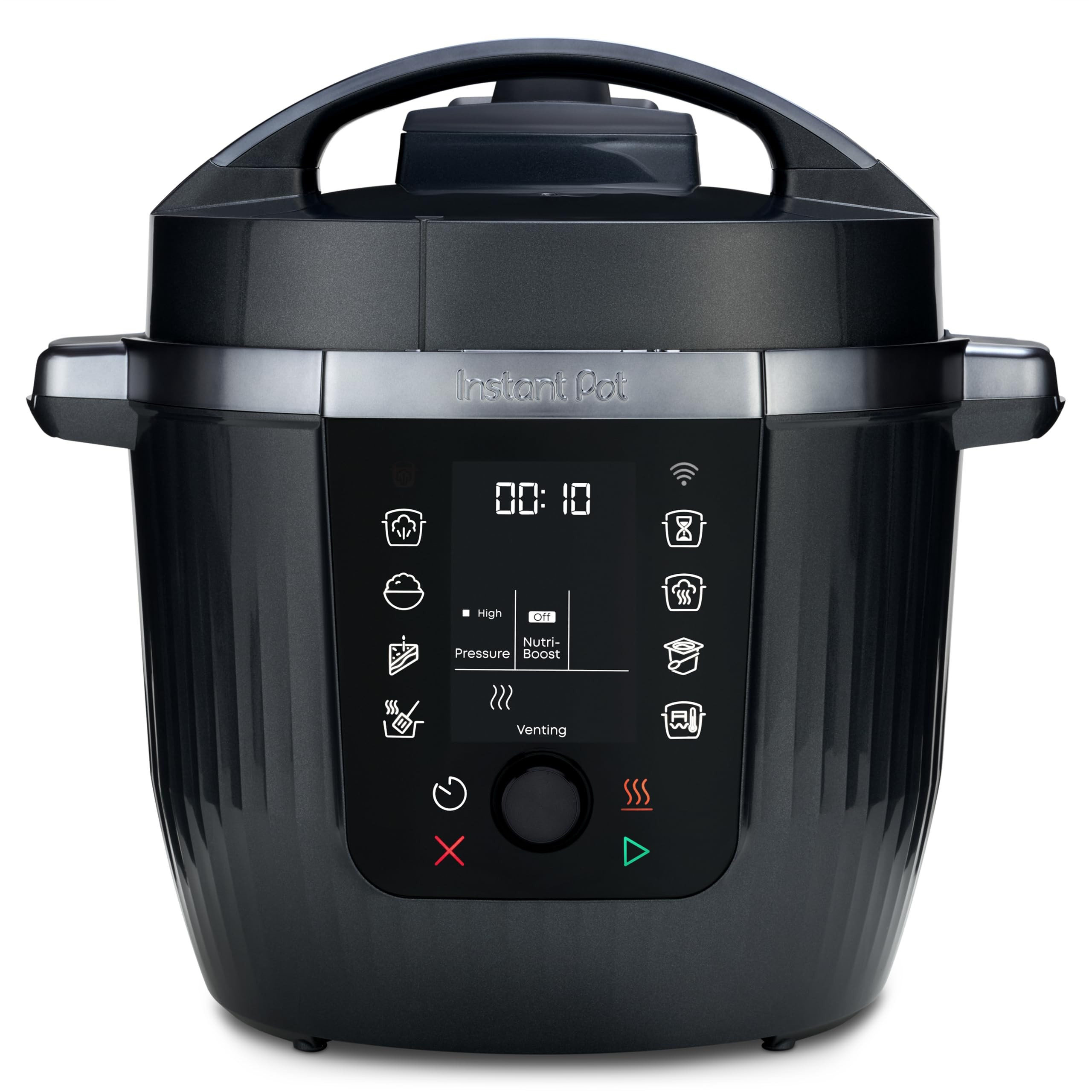 Мултикукър Instant Pot Pro Max 60 WiFi, 1200W, 5.7 л, 10 програми, Nutriboost, WiFi управление, LCD дисплей, Неръждаема стомана, Черен