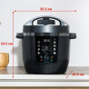 Мултикукър Instant Pot Pro Max WiFi, 1000W, 5.7 л, 9 програми, WiFi управление, LCD дисплей, Неръждаема стомана, Черен