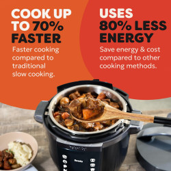 Instant Pot Pro Max 60 WiFi, 1200W, 5,7 L, 10 προγράμματα, Nutriboost, έλεγχος WiFi, οθόνη LCD, Ανοξείδωτο, Μαύρο