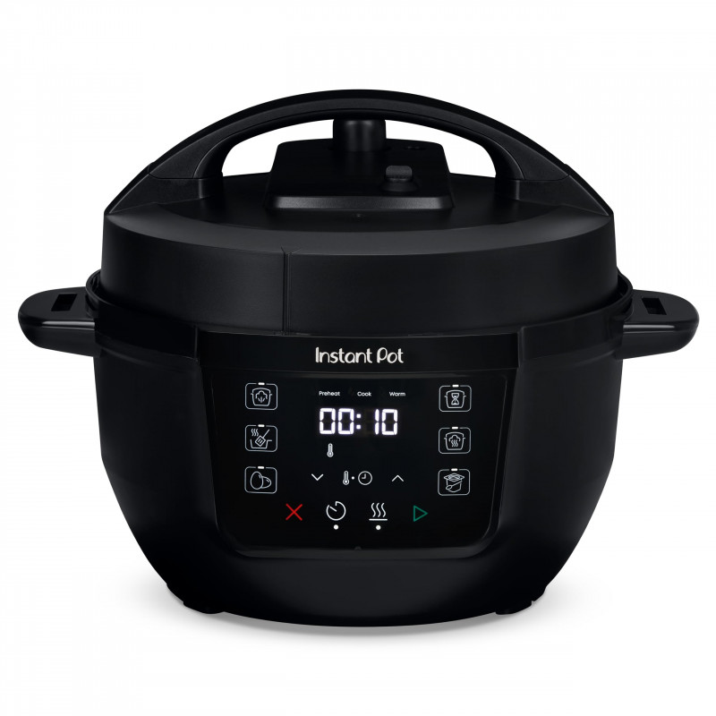 Мултикукър Instant Pot Classic Mini 140800001, 800W, 3.8 л, 7 програми, Favorite бутони, LCD дисплей, Неръждаема стомана, Черен