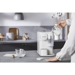 Еспресо машина DeLonghi EN510W, 1450W, 19 bar, 1 л, Nespresso, Автоматично изключване, Бял
