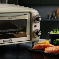 Ariete VINTAGE 3919/03 Electric Oven, 800W, 10 L, 3 settings, Up to 230°C, Double-paned glass, 60-minute timer, Beige