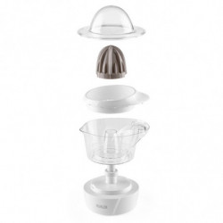 Storcator electric pentru citrice Muhler MJ-2505, 25W, 0,5 L, Reverse, 2 conuri, Alb