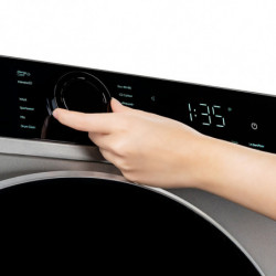 Muhler IWM914SAi Front-Load Washing Machine, Energy Class A, 9 kg, 14 Programs, 1400 RPM, Inverter, LED, Steam Wash, Gray