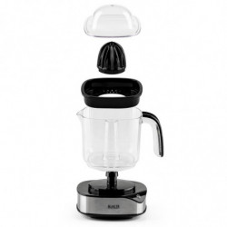 Storcator electric citrice Muhler MJ-4020, 40 W, 1.2 L, Reverse, Indicator luminos, 2 conuri, Negru/Inox.