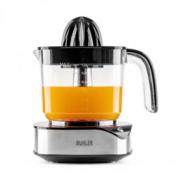 Storcator electric citrice Muhler MJ-4020, 40 W, 1.2 L, Reverse, Indicator luminos, 2 conuri, Negru/Inox.