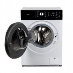 Muhler IWM7140NWA Front-Load Washing Machine, Energy Class A, 7 kg, 1400 rpm, Inverter, LED, Steam Wash, White/Black