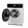 Muhler IWM7140NWA Front-Load Washing Machine, Energy Class A, 7 kg, 1400 rpm, Inverter, LED, Steam Wash, White/Black