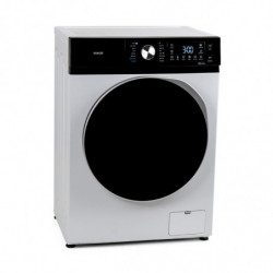 Muhler IWM7140NWA Front-Load Washing Machine, Energy Class A, 7 kg, 1400 rpm, Inverter, LED, Steam Wash, White/Black