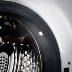 Muhler IWM7140NWA Front-Load Washing Machine, Energy Class A, 7 kg, 1400 rpm, Inverter, LED, Steam Wash, White/Black