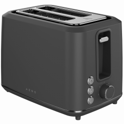 AENO ATS0001G Toaster, 930W, 7 settings, Touch controls, Delay timer, Jam protection, Quiet, Gray